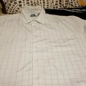 GEORGE SUEDED BUTTON DOWN SHIRT SIZE LARGE LIKE NEW